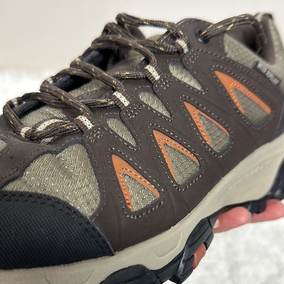 Skechers Brown and Green Athletic Shoes with Rugged Design - Picture 8 of 16